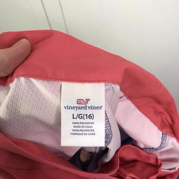 Vineyard Vines Swim Trunks Kids Large Board Shorts Unlined Preppy Stripes - Picture 4 of 6